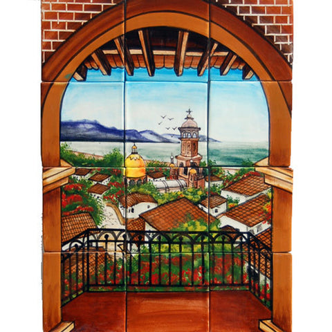 Mexican Style Mural - Balcon Vallarta