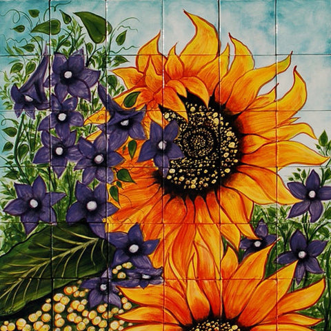 Mexican Style Mural - Girasoles