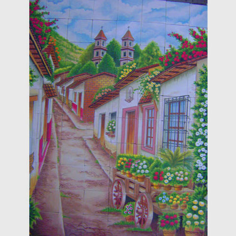 Mexican Style Mural - La Carreta