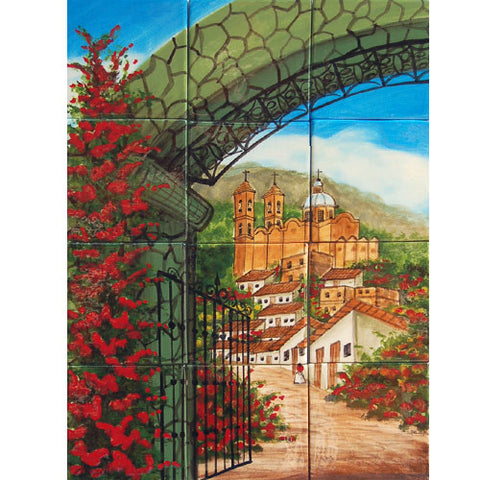 Mexican Style Mural - Puerta De Hierro