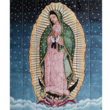 Mexican Style Mural - Virgen De Guadalupe con Estrellas