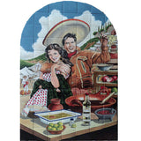 Mexican Style Mural - Charros