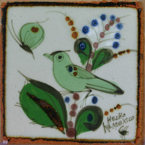 Ken Edwards green bird tile