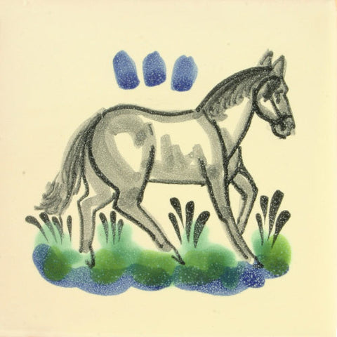 Gorky Gonzalez Mexican art horse tile