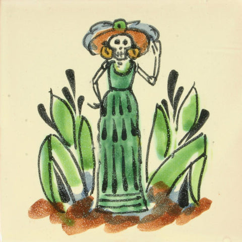 Gorky Day of the Dead art tile