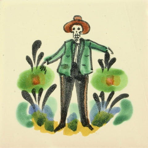 Gorky Day of the Dead art tile