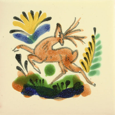 Gorky Gonzales Mexican deer tile