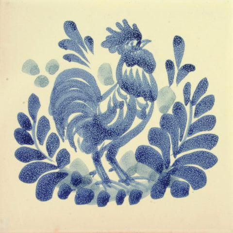 Gorky Rooster Mexican art tile