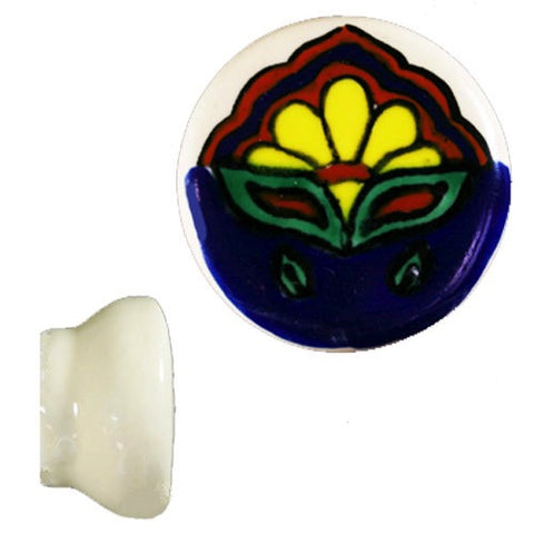 Hand Painted Ceramic Knob- Amanacer