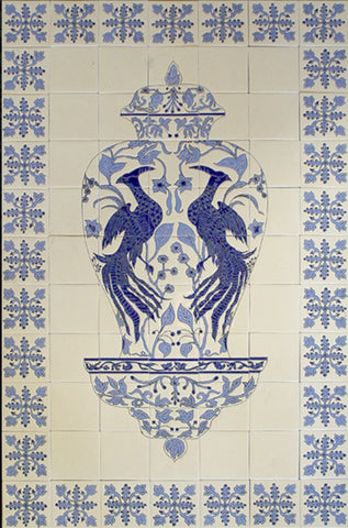 Mexican Style Mural - Dos Garzas Azules