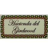Custom sign with Mexican border design