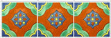 Ceramic Mexican pool tile border