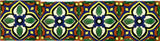 Decorative Ceramic Mexican tile array