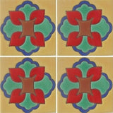 Raised relief decorative Mexican tile