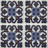 Raised relief Mexican tile