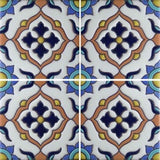 Raised relief Mexican tile pattern