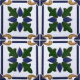 Mexican raised relief tile array