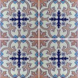 raised relief hand painted Spanish tile