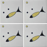 4 tile array fish tile