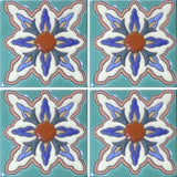 raised relief ceramic Mexican tile