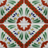 4-tile array Mexican tile