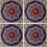 Raised relief Santa Barbara tile pattern