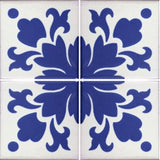 four tile array Mexican ceramic tile