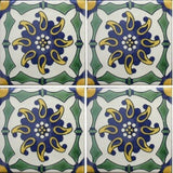 four tile array Mexican ceramic tile