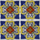 four tile array Mexican ceramic tile
