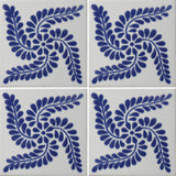 four tile array ceramic Mexican tile