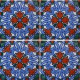 four tile array Mexican decorative tile - Energia