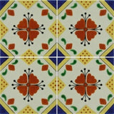4 tile array Mexican tile