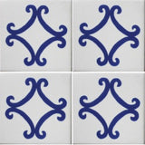 4 tile picture of Arco Azul Decorative Mexican tile