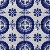4-tile array Mexican tile