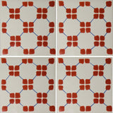 Four tile array ceramic Mexican tile