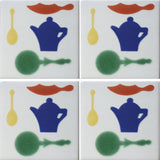 4-tile array kitchen decorative tiles