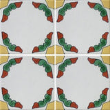 4 tile array decorative Mexican tile