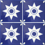 four tile array ceramic Mexican tile
