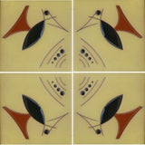Modern raised relief tile