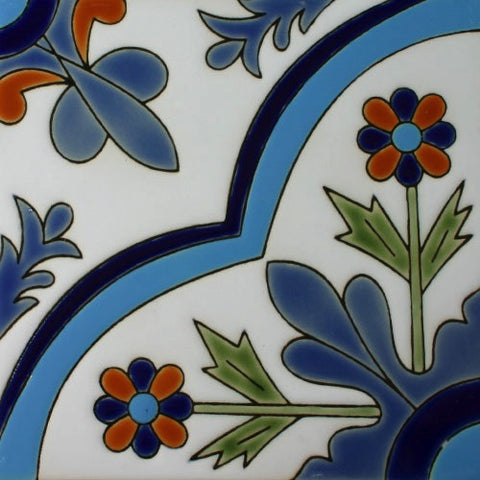 Porcelain Malibu style Mexican tile